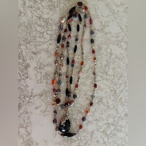 Two Coordinating French Beaded Necklaces